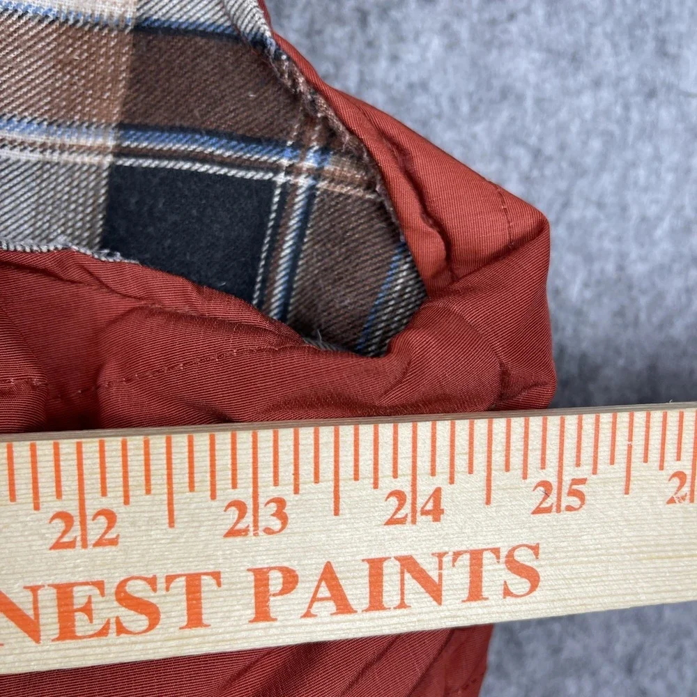 Vintage Walls Blizzard Pruf Down Puffer Vest Mens XL Brown Flannel Lined USA 80s